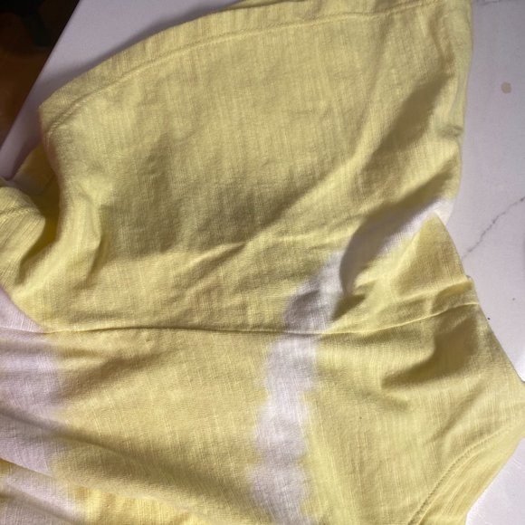 ISABEL MATERNITY TOP INGRID & ISABEL YELLOW WHITE STRIPE SIZE XXL - Picture 4 of 6